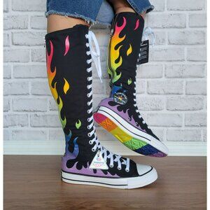 ⭐Converse Chuck Taylor XXHi Pride 6.5 Women Shoes Sneaker Boots Black A15779C⭐